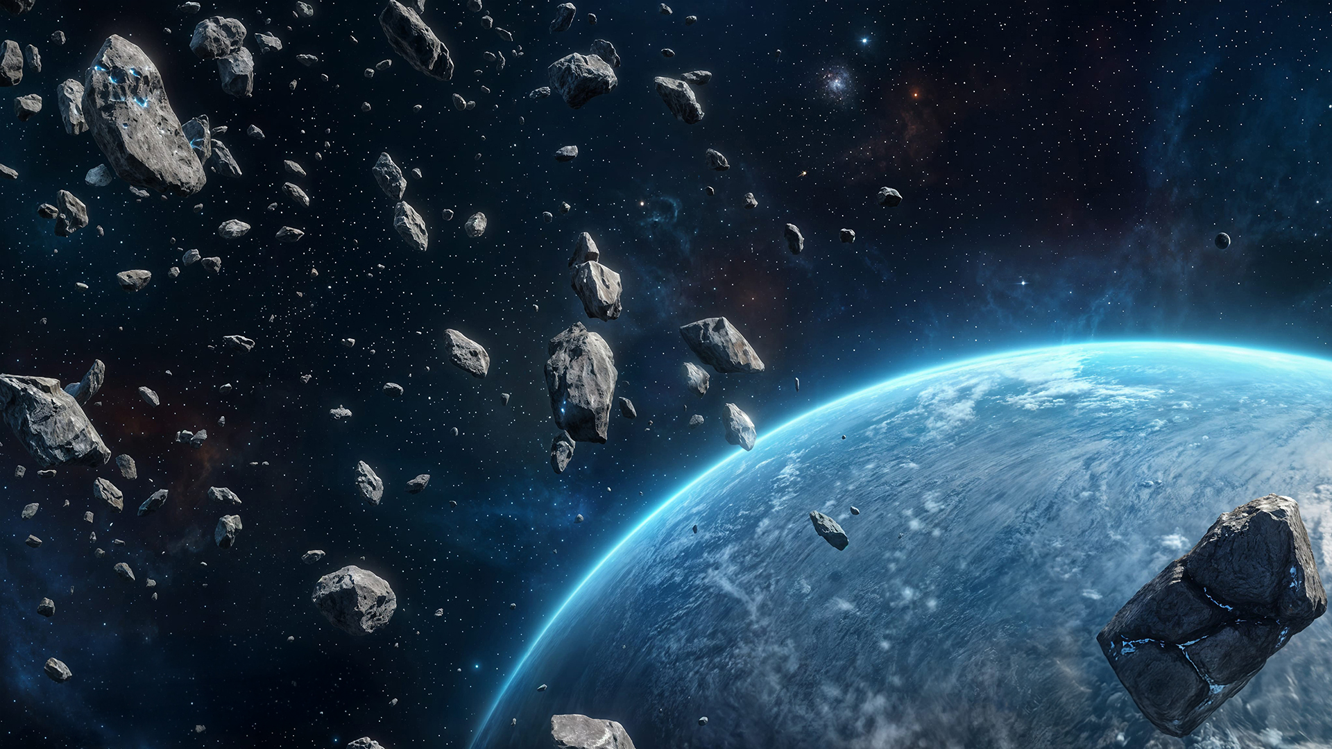 Asteroids above a blue planet — Farlane trailer preview